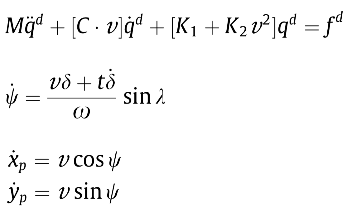 Equations of bicycle