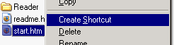 Create Shortcut